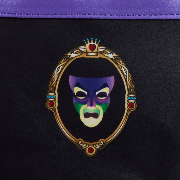 LOUNGEFLY DISNEY VILLAINS SCENE EVIL QUEEN APPLE MINI BACKPACK - Picture 4 of 7